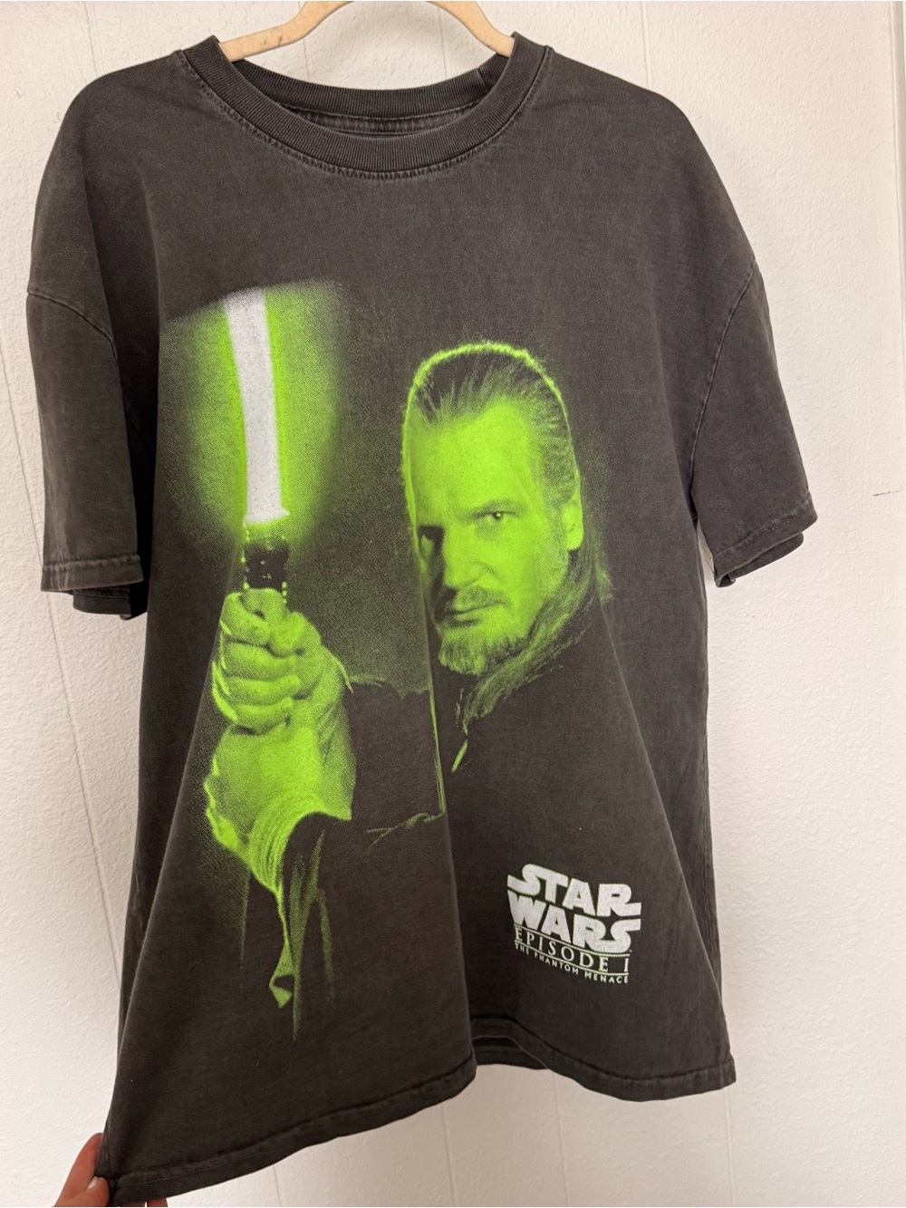 Star Wars Graphic Tee - Black with Neon Green Print